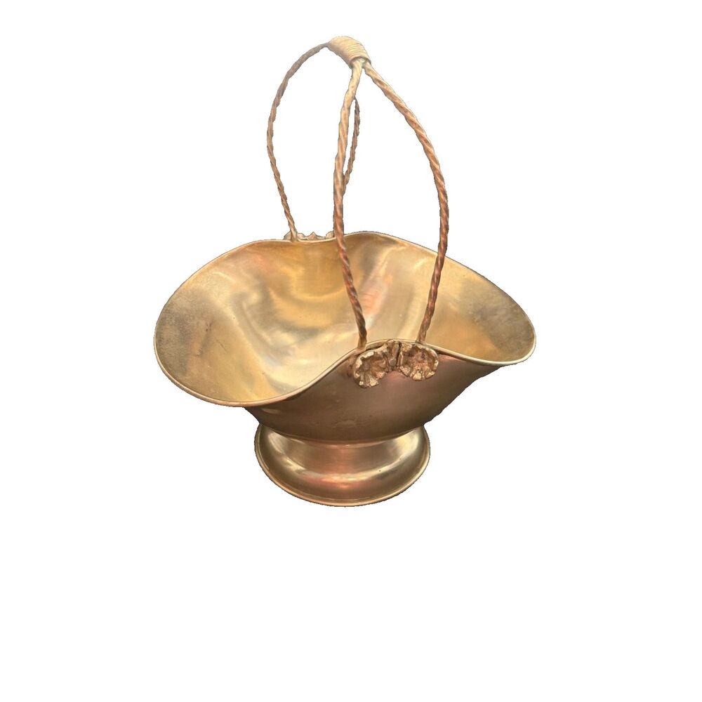 Vintage Metalware Basket, Stamped IND. PER PI ANUE, Used, Rare Find